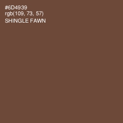 #6D4939 - Shingle Fawn Color Image