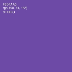 #6D4AA5 - Studio Color Image