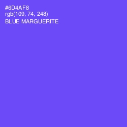 #6D4AF8 - Blue Marguerite Color Image