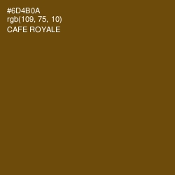 #6D4B0A - Cafe Royale Color Image