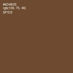 #6D4B2E - Spice Color Image