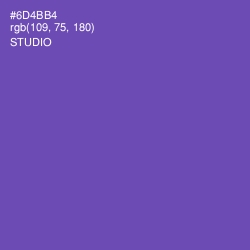 #6D4BB4 - Studio Color Image