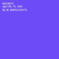 #6D4BF6 - Blue Marguerite Color Image