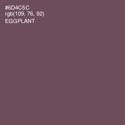 #6D4C5C - Eggplant Color Image