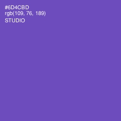 #6D4CBD - Studio Color Image