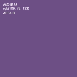 #6D4E85 - Affair Color Image