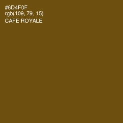 #6D4F0F - Cafe Royale Color Image