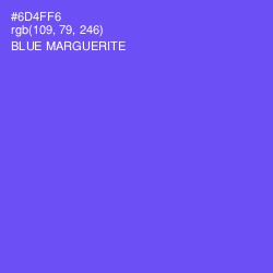 #6D4FF6 - Blue Marguerite Color Image