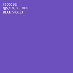 #6D50BE - Blue Violet Color Image