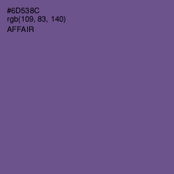 #6D538C - Affair Color Image