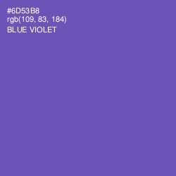 #6D53B8 - Blue Violet Color Image