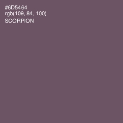 #6D5464 - Scorpion Color Image