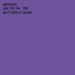 #6D549C - Butterfly Bush Color Image