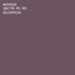 #6D5560 - Scorpion Color Image