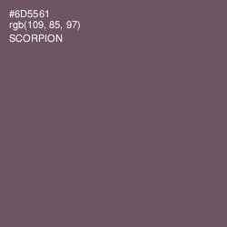 #6D5561 - Scorpion Color Image