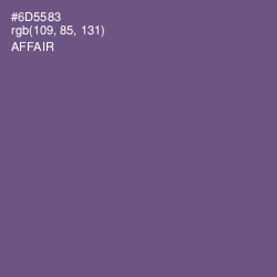 #6D5583 - Affair Color Image