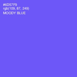 #6D57F9 - Moody Blue Color Image