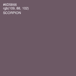#6D5866 - Scorpion Color Image