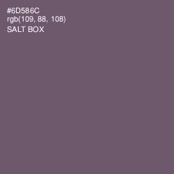 #6D586C - Salt Box Color Image