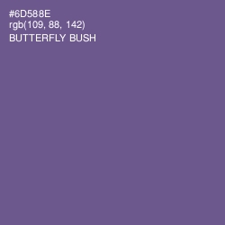 #6D588E - Butterfly Bush Color Image