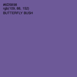 #6D5898 - Butterfly Bush Color Image