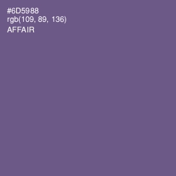 #6D5988 - Affair Color Image