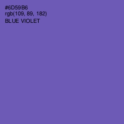 #6D59B6 - Blue Violet Color Image