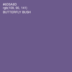 #6D5A8D - Butterfly Bush Color Image