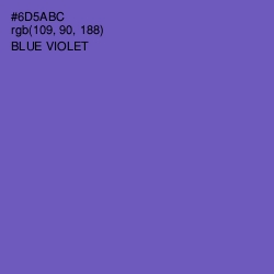 #6D5ABC - Blue Violet Color Image