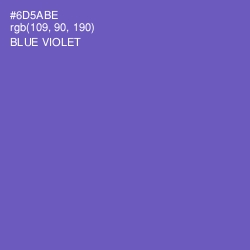 #6D5ABE - Blue Violet Color Image