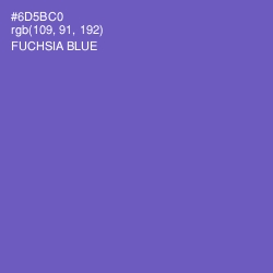 #6D5BC0 - Fuchsia Blue Color Image