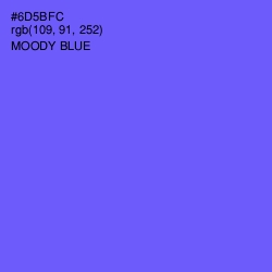 #6D5BFC - Moody Blue Color Image