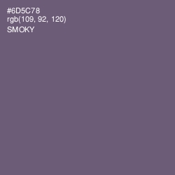 #6D5C78 - Smoky Color Image