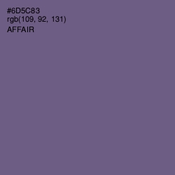 #6D5C83 - Affair Color Image