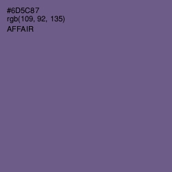 #6D5C87 - Affair Color Image