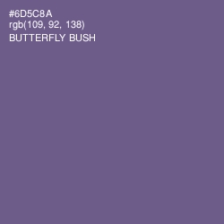 #6D5C8A - Butterfly Bush Color Image