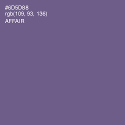 #6D5D88 - Affair Color Image