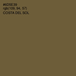 #6D5E39 - Costa Del Sol Color Image