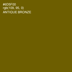 #6D5F00 - Antique Bronze Color Image