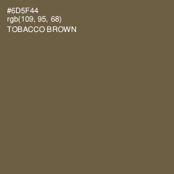 #6D5F44 - Tobacco Brown Color Image