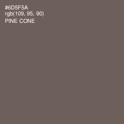 #6D5F5A - Pine Cone Color Image
