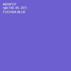 #6D5FCF - Fuchsia Blue Color Image