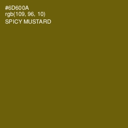 #6D600A - Spicy Mustard Color Image