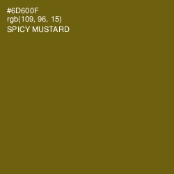 #6D600F - Spicy Mustard Color Image