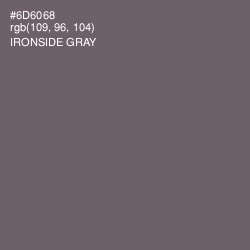 #6D6068 - Ironside Gray Color Image