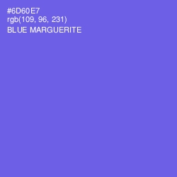 #6D60E7 - Blue Marguerite Color Image