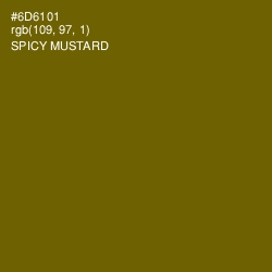 #6D6101 - Spicy Mustard Color Image