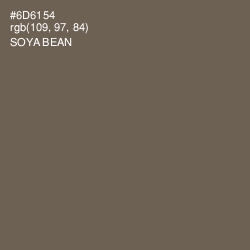 #6D6154 - Soya Bean Color Image