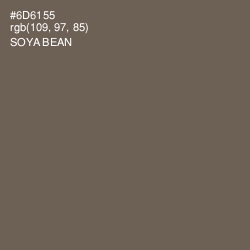 #6D6155 - Soya Bean Color Image