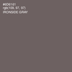 #6D6161 - Ironside Gray Color Image